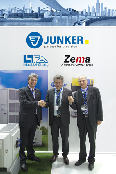 EstefanoZselics先生 (ZEMA公司生产部经理), Rochus Mayer先生 (勇克集团领导人) 和Osnir Carlton先生 (ZEMA公司研发部经理) 对未来的发展充满信心