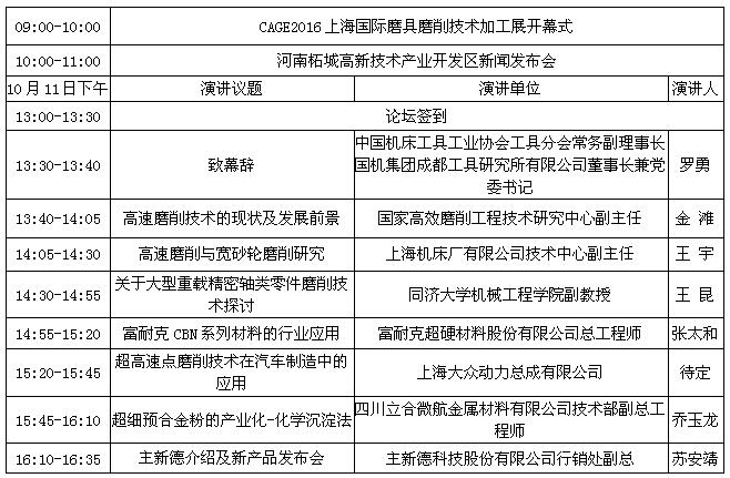 日程安排